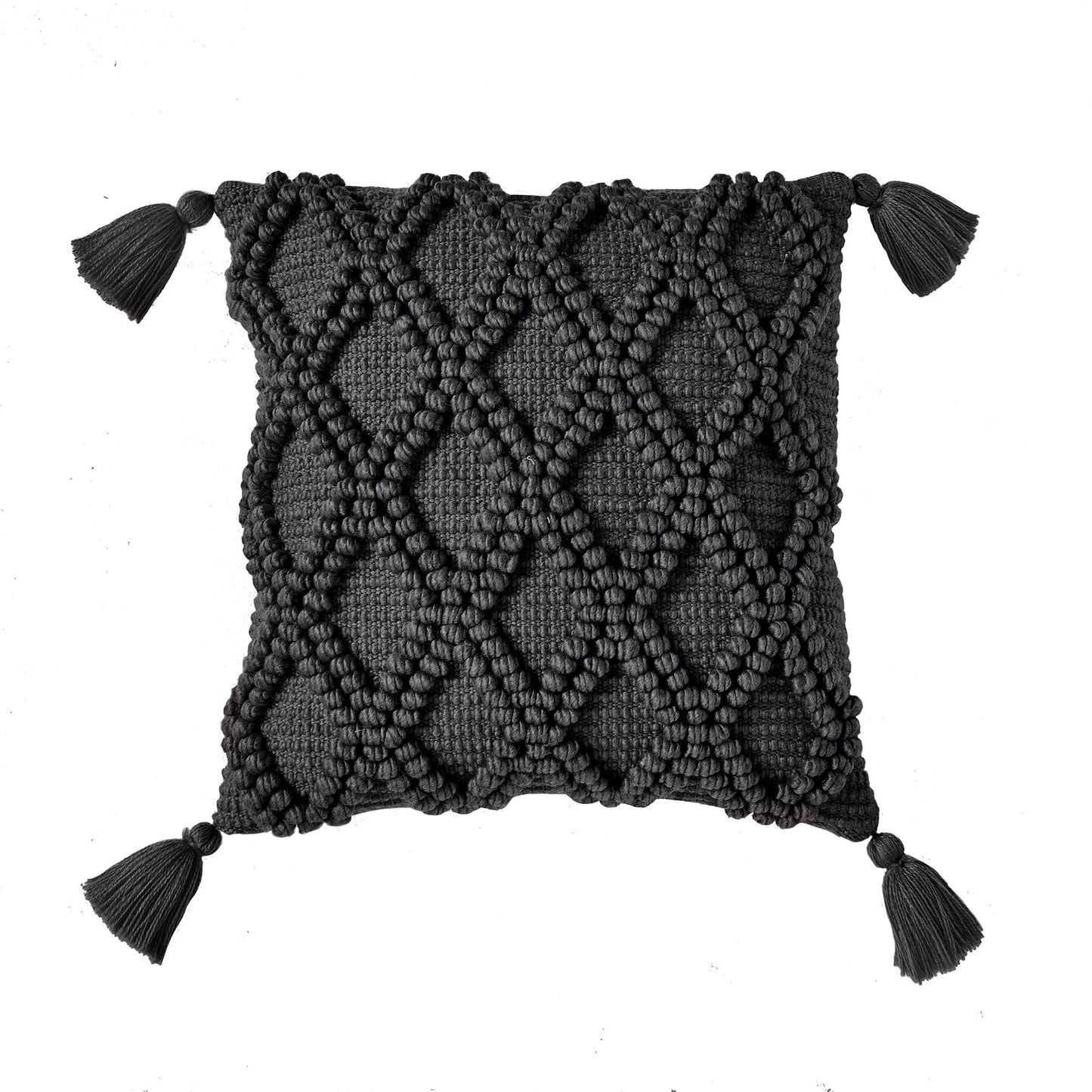Alda Outdoor Cushion by Drift Home in Black 43 x 43cm - Cushion - Drift Home