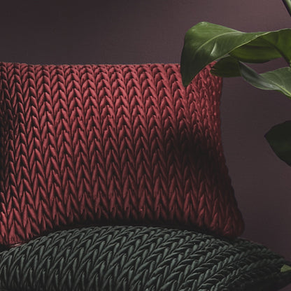 Amory Cushion by Laurence Llewelyn-Bowen in Claret 43 x 43cm - Cushion - Laurence Llewelyn-Bowen