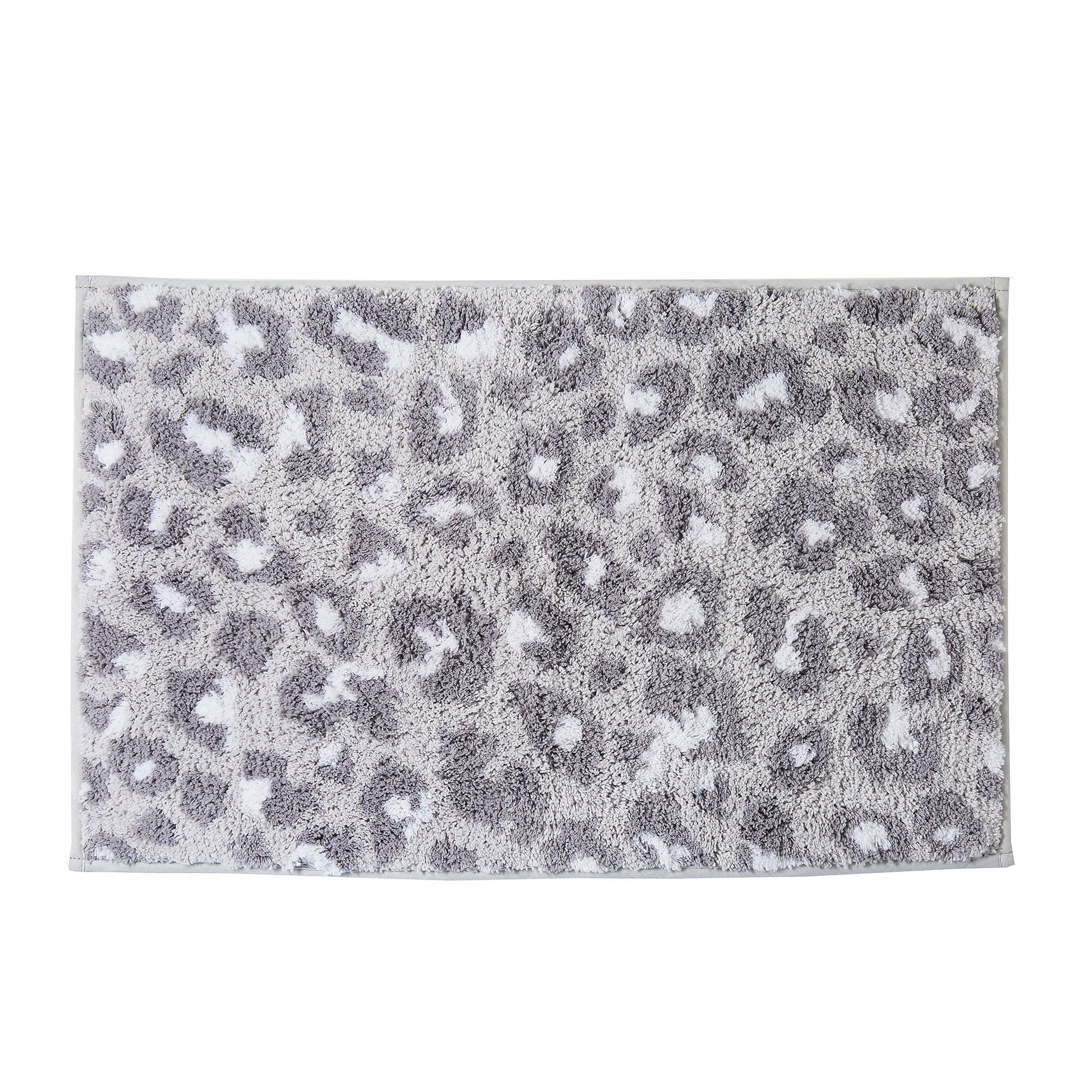 Animal Print Bath Mat by Fusion Bathroom in Grey 50 x 80cm - Bath Mat - Fusion Bathroom