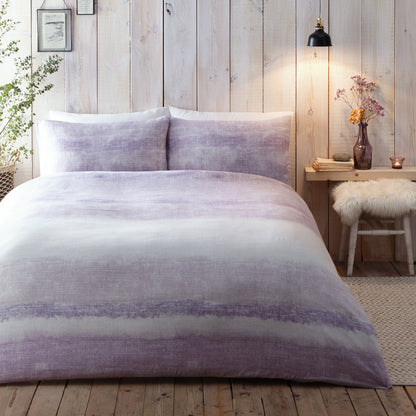 Anson Stripe Duvet Cover Set by Appletree Hygge in Mauve - Duvet Cover Set - Appletree Hygge