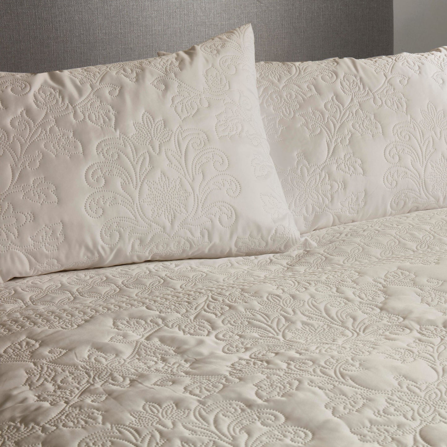 Avery Stripe Duvet Cover Set by Serene in Natural - Duvet Cover Set - Serene