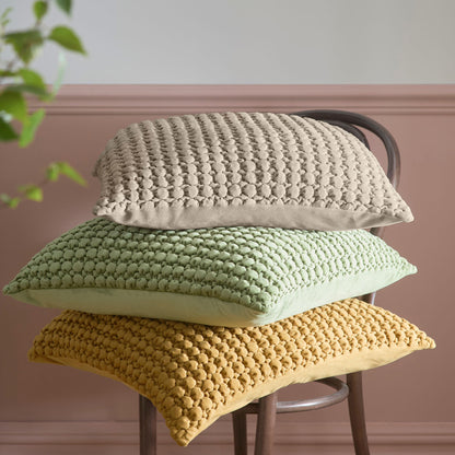Bobble Cushion in Olive 55 x 55cm