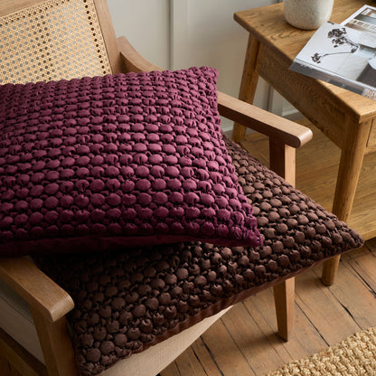 Bobble Cushion in Chocolate 55 x 55cm - Cushion - Appletree