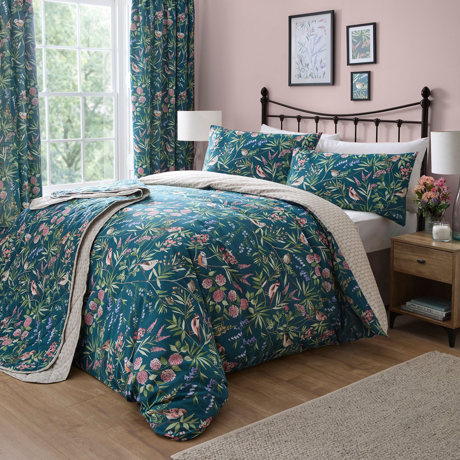 Caraway Bedspread by Dreams & Drapes Design in Green 200cm X 230cm - Bedspread - Dreams & Drapes Design