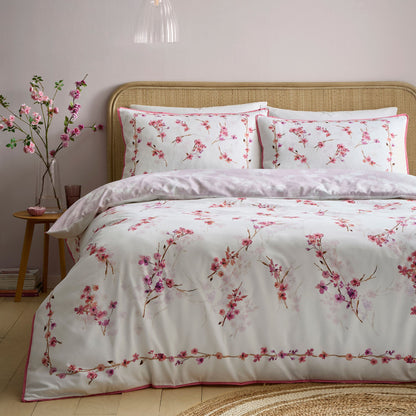 Blossom Flower Duvet Cover Set in Berry - Duvet Cover Set - Appletree