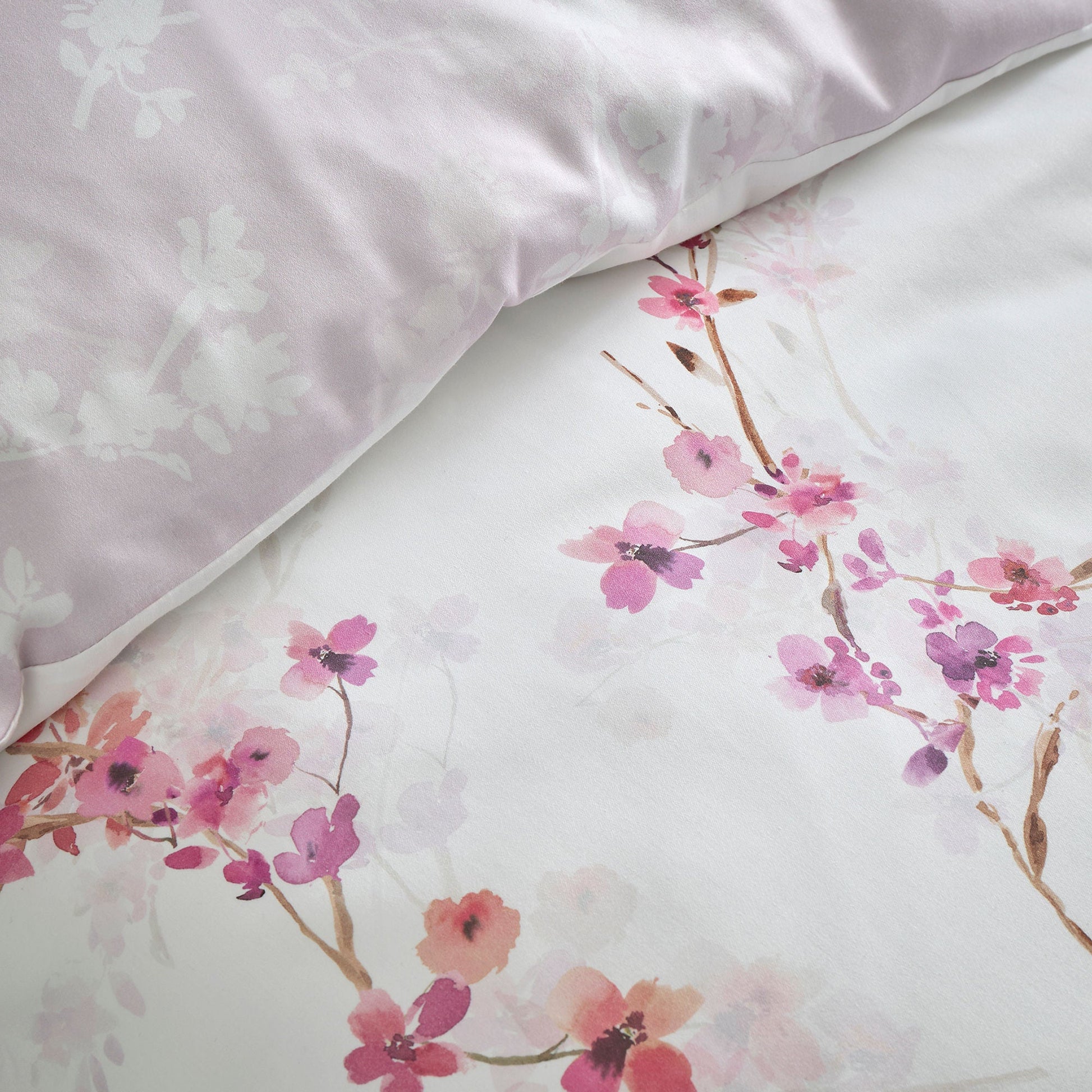 Blossom Flower Duvet Cover Set in Berry - Duvet Cover Set - Appletree