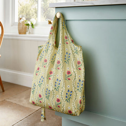 Ulster Weavers Boho Floral Foldable Tote Bag Medium in Multi - Roll-Up Bag - Ulster Weavers