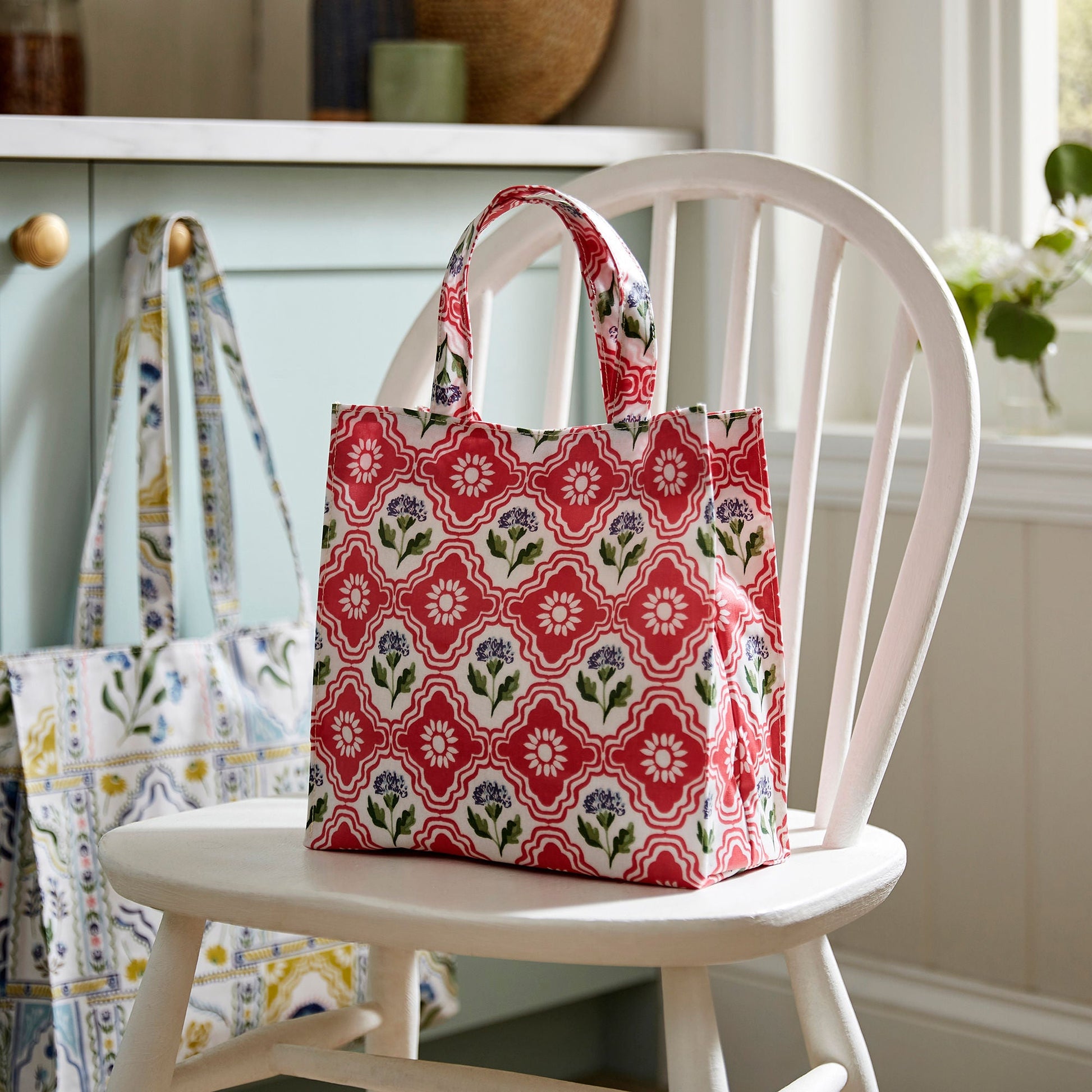 Ulster Weavers Boho Floral PVC Coated Tote Bag Small in Multi - Bag - Ulster Weavers