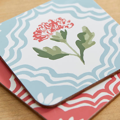 Ulster Weavers Boho Floral Coasters - 4 Pack One Size in Multi - Coaster - Ulster Weavers