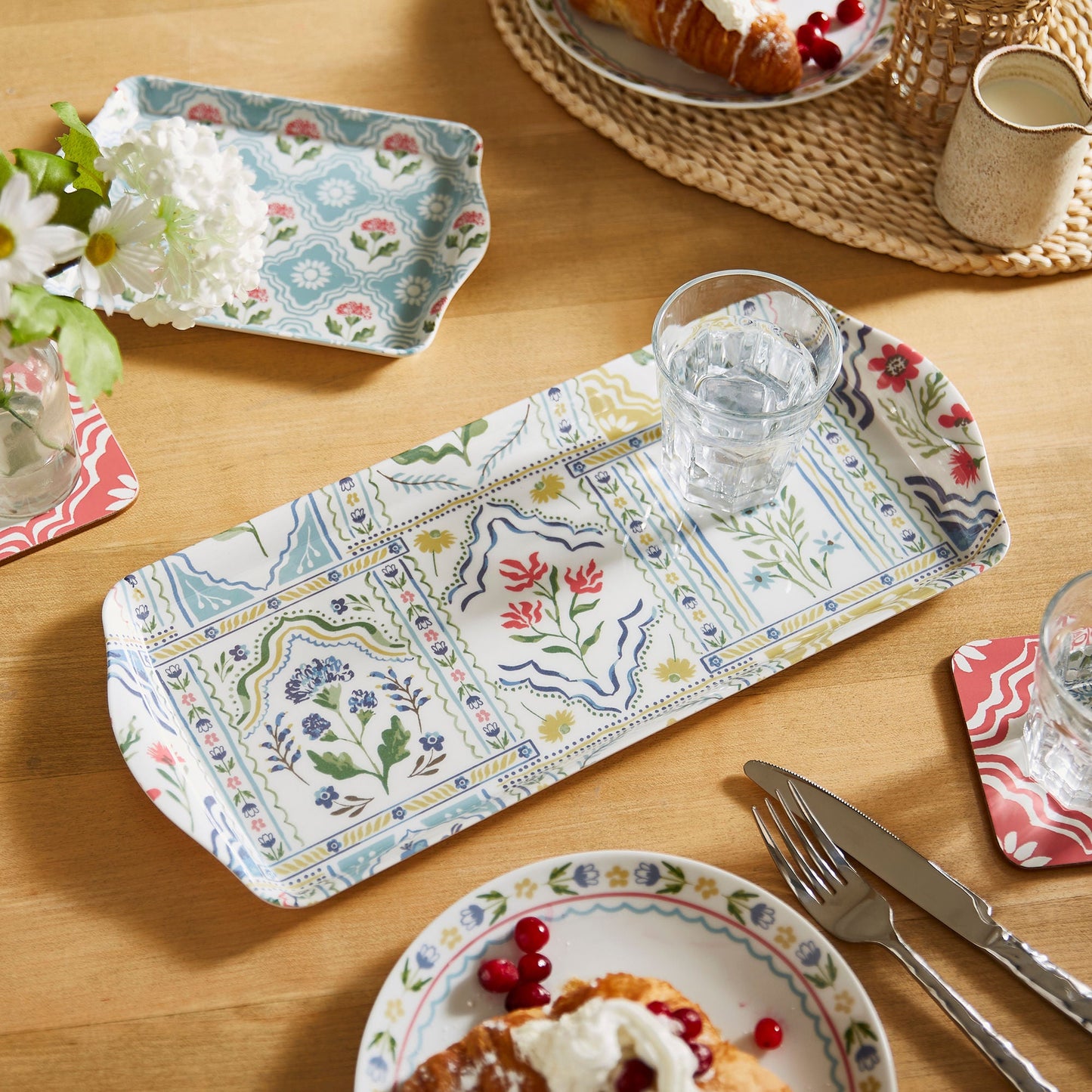 Ulster Weavers Boho Floral Tray - Scatter One Size in Multi - Tray - Ulster Weavers