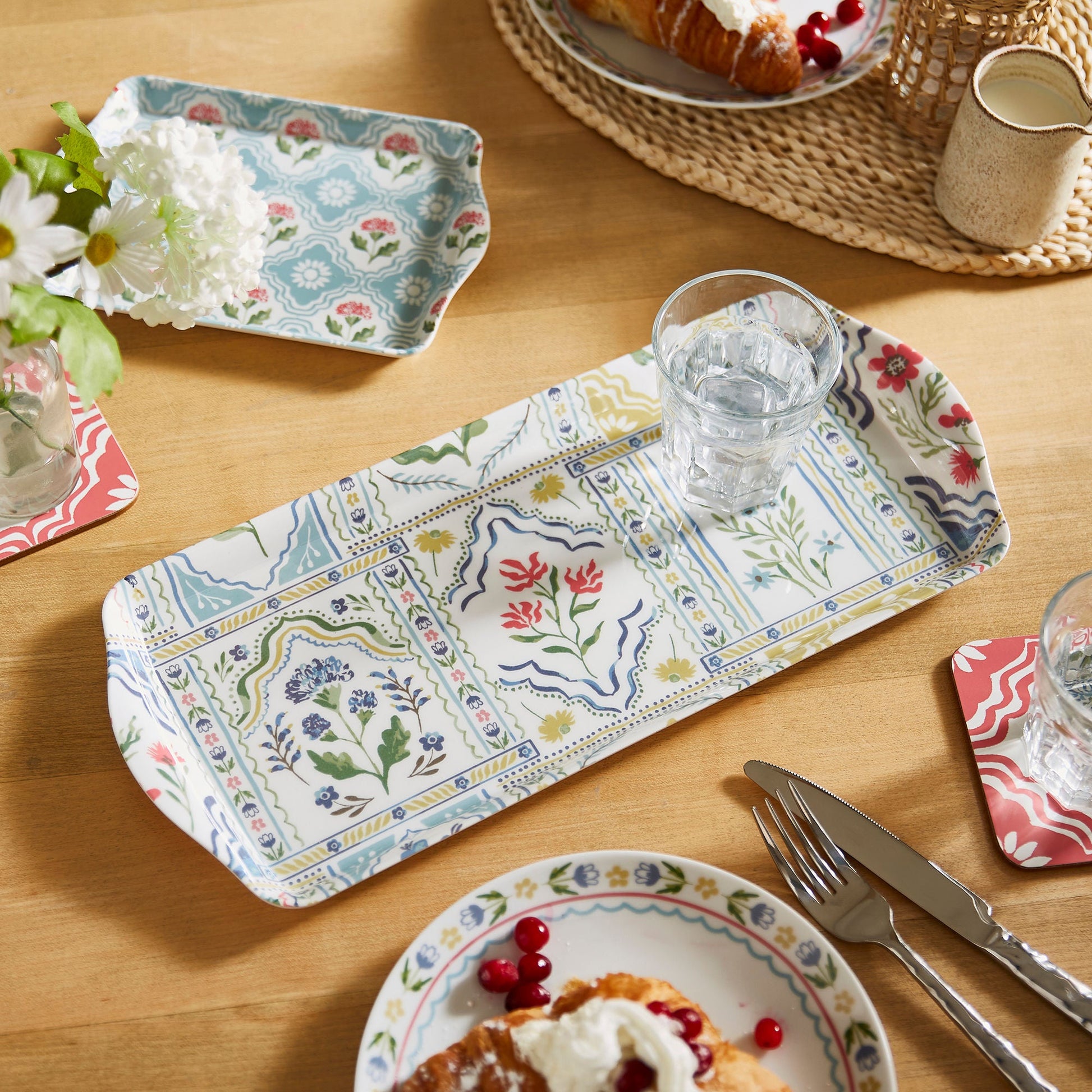 Ulster Weavers Boho Floral Tray - Scatter One Size in Multi - Tray - Ulster Weavers