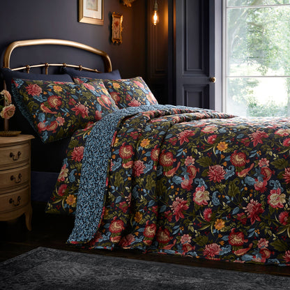 Bejewelled Bedspread in Navy 200 x 230cm - Bedspread - Dreams & Drapes