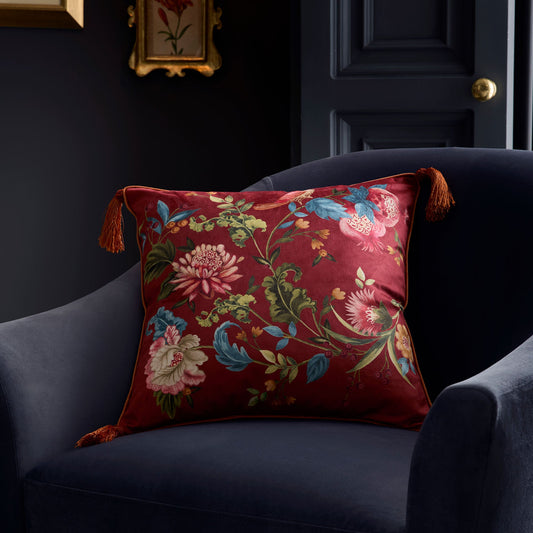 Bejewelled Cushion in Spice 43 x 43cm - Cushion - Dreams & Drapes