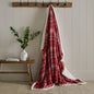 Bennet Check Throw in Red 150 x 200cm - Throw - D & D