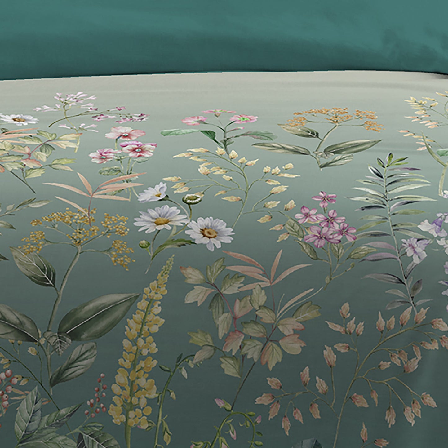 Botanical Garden Duvet Cover Set in Teal