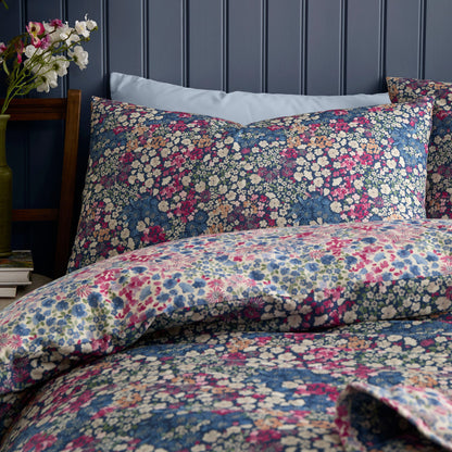 Bessie Duvet Cover Set in Navy - Duvet Cover Set - Dreams & Drapes