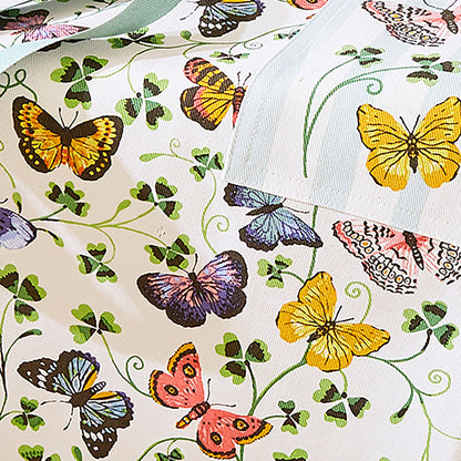 Butterfly Grove Cotton Apron in Blue