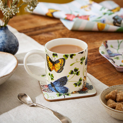 Butterfly Grove Bone China Mug in Blue