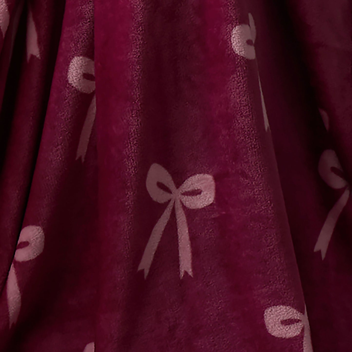 Bows Throw in Berry 120 x 150cm - Throw - Fusion