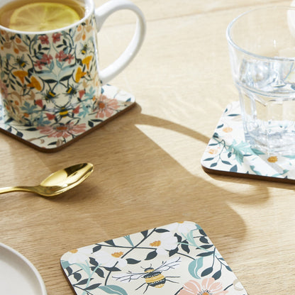 Ulster Weavers Bee Bloom Mug - New Bone China One Size in Multi - Mug - Ulster Weavers