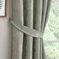 Bramford Pair Of Curtain Tiebacks by Curtina in Green 26" x 4" - Pair Of Curtain Tiebacks - Curtina