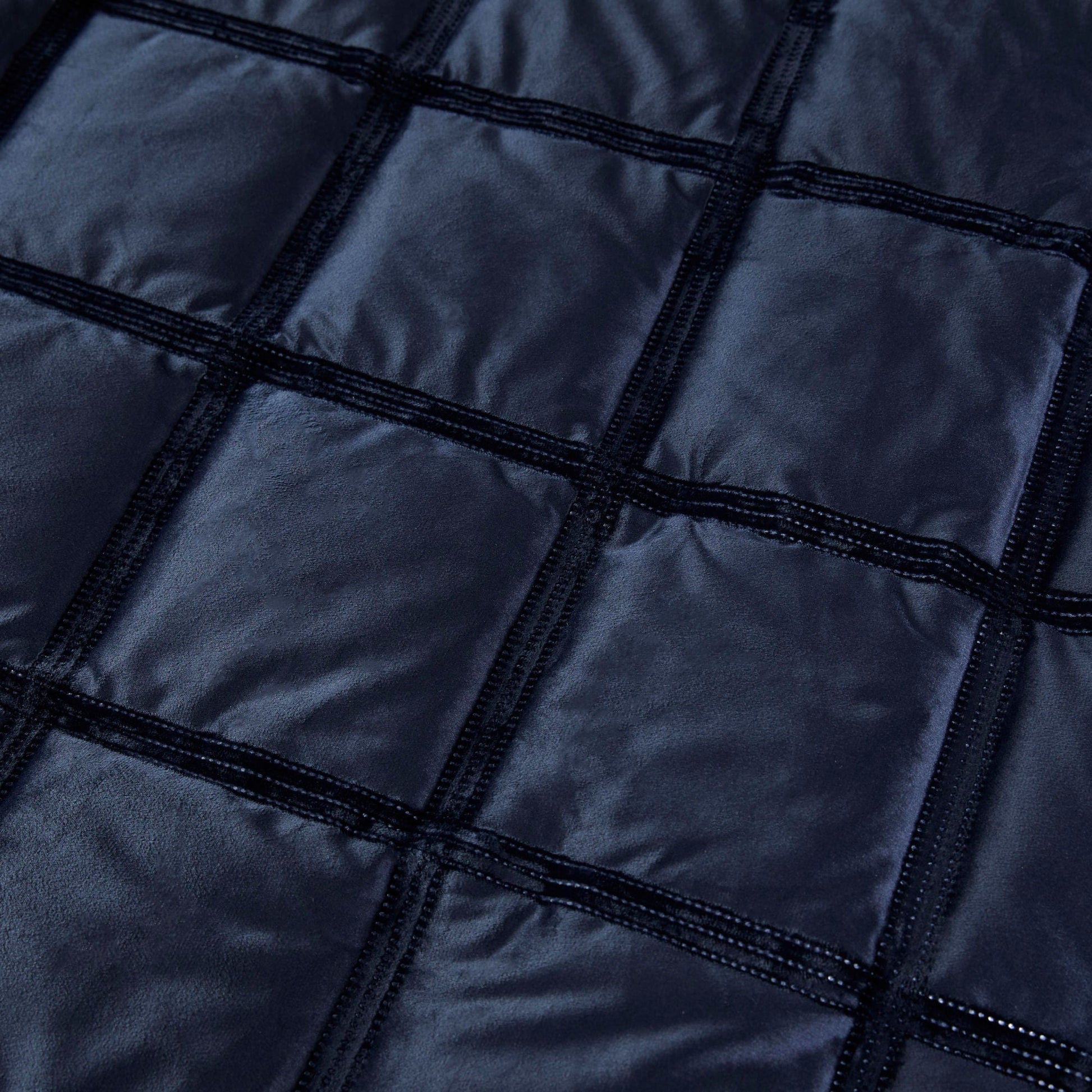 Brighton Square Duvet Cover Set by Soiree in Navy - Duvet Cover Set - Soiree