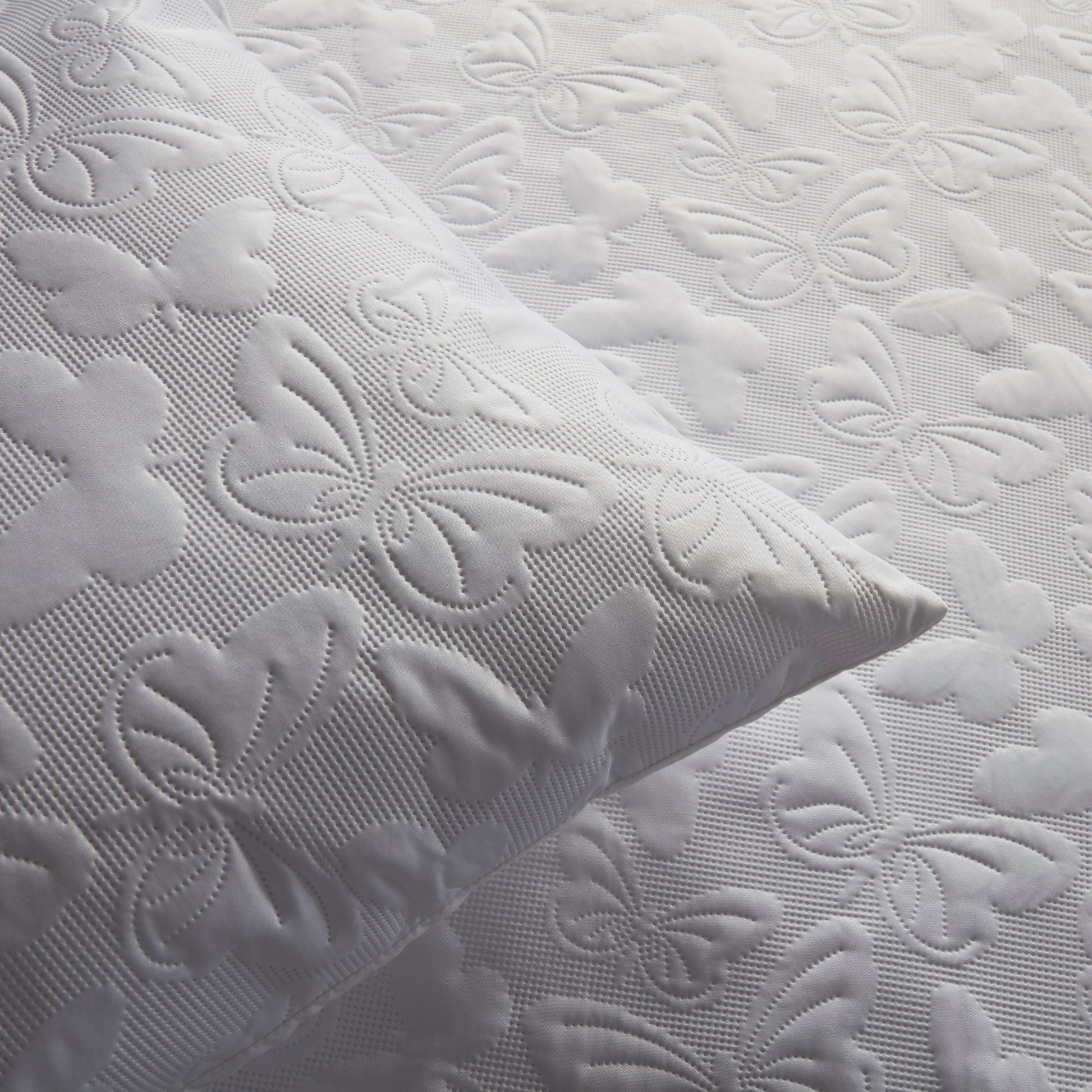 Butterfly Garden Duvet Cover Set by Serene in White - Duvet Cover Set - Serene