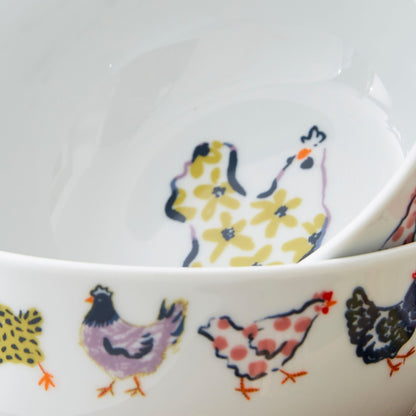 Chick Chicken Porcelain Bowl in Yellow