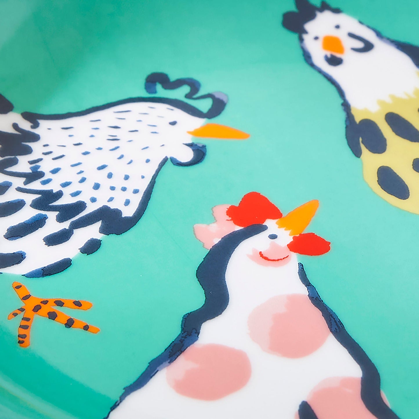 Chick Chicken Porcelain Side Plate in Yellow
