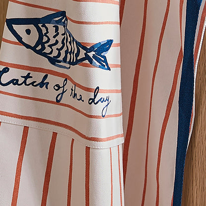 Ulster Weavers Catch of the Day Apron - Cotton One Size in Multi - Apron - Ulster Weavers