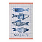 Ulster Weavers Catch of the Day Tea Towel - Cotton One Size in Orange - Tea Towel - Ulster Weavers
