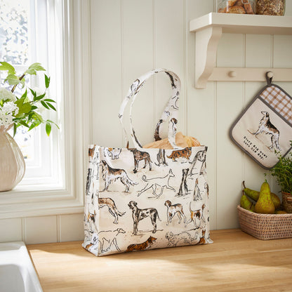 Country Dogs Shoulder Bag PVC  in Brown
