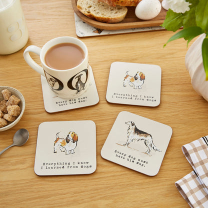 Country Dogs Bone China Mug in Brown