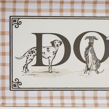 Country Dogs Small Serving Tray in Brown