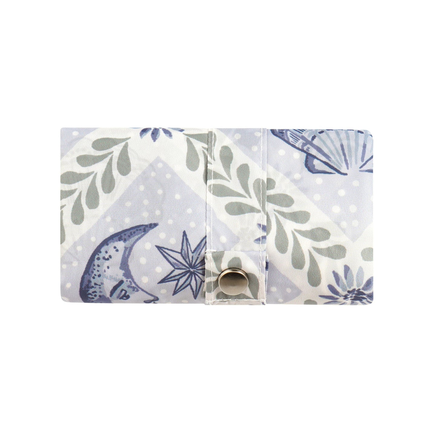 Coastal Treasures Foldable Tote Bag Medium in Blue