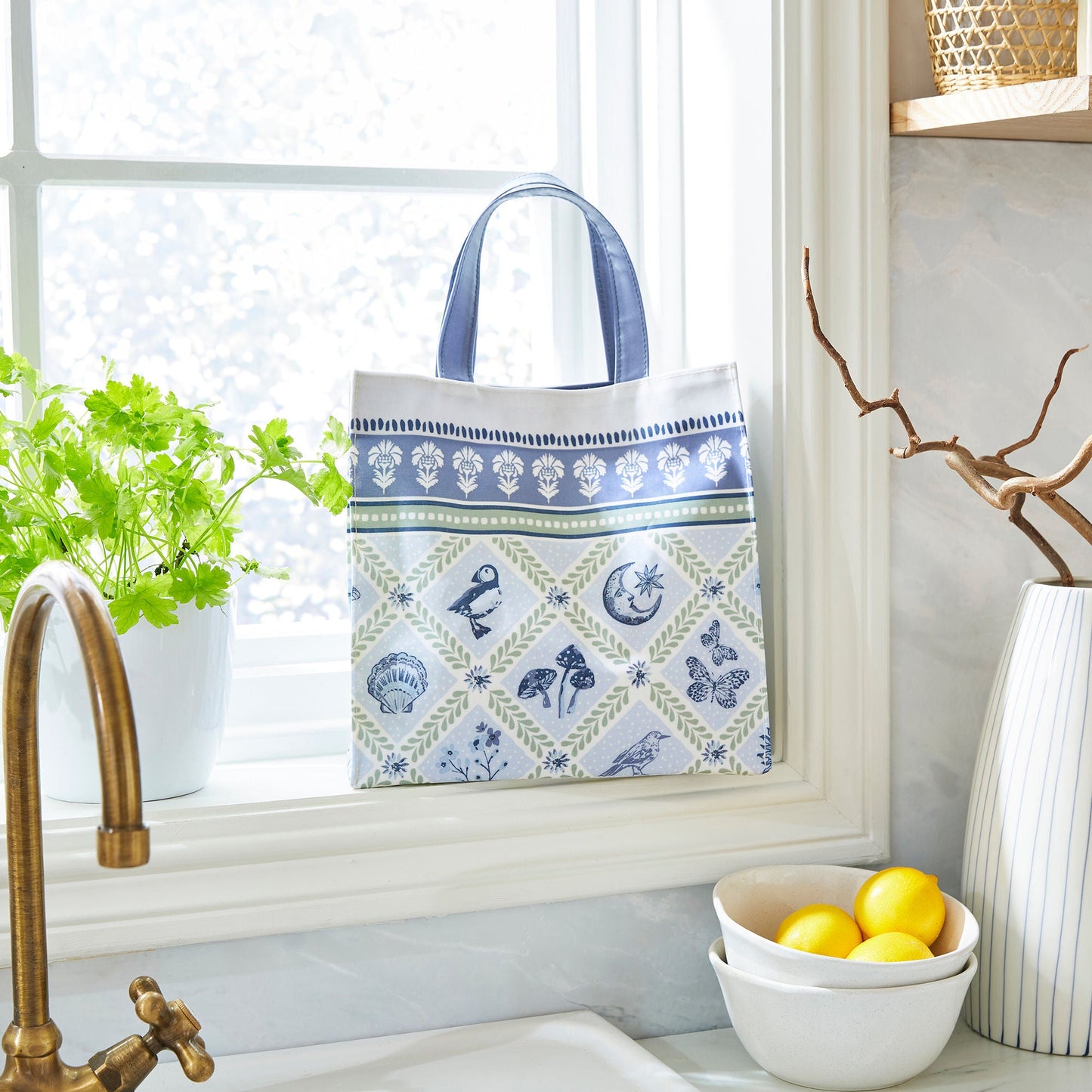 Coastal Treasures PVC Bag Small in Blue