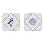 Coastal Treasures Coasters 4 Pack in Blue