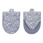 Coastal Treasures Microwave Mitts Pair in Blue