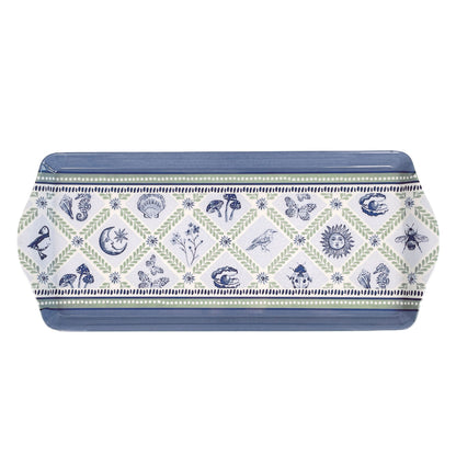 Coastal Treasures Small Serving Tray in Blue
