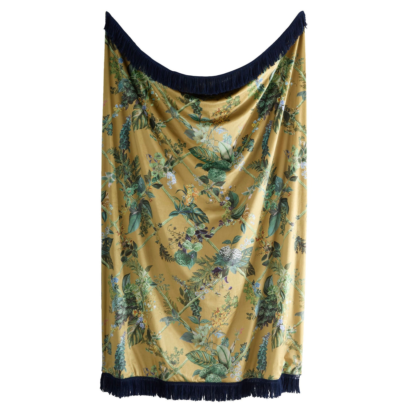 Cotswold Fantasia Throw in Gold 130 x 180cm - Throw - Laurence Llewelyn-Bowen