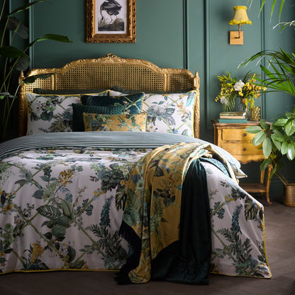 Cotswold Fantasia Throw in Gold 130 x 180cm - Throw - Laurence Llewelyn-Bowen