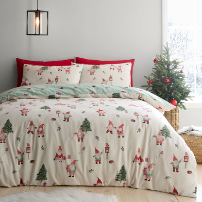 Christmas Gonks Duvet Cover Set in Natural