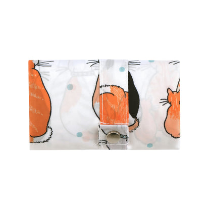 Cats In Waiting 2026 Foldable Tote Bag Medium in Orange