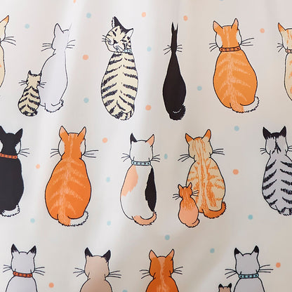 Cats In Waiting 2026 Foldable Tote Bag Medium in Orange