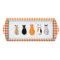 Cats In Waiting 2026 Small Serving Tray in Orange