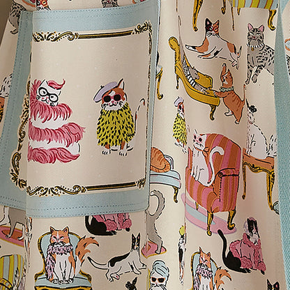 Ulster Weavers Cool Cats Apron - Cotton One Size in Multi - Apron - Ulster Weavers