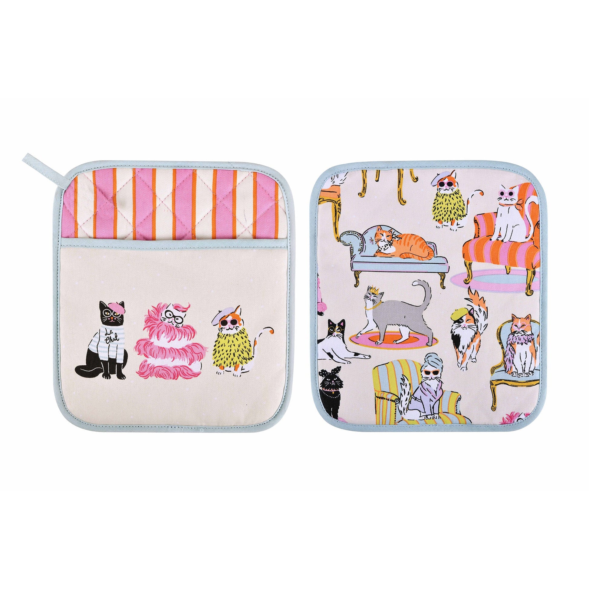 Ulster Weavers Cool Cats Pot Mitt One Size in Multi - Pot Mitt - Ulster Weavers