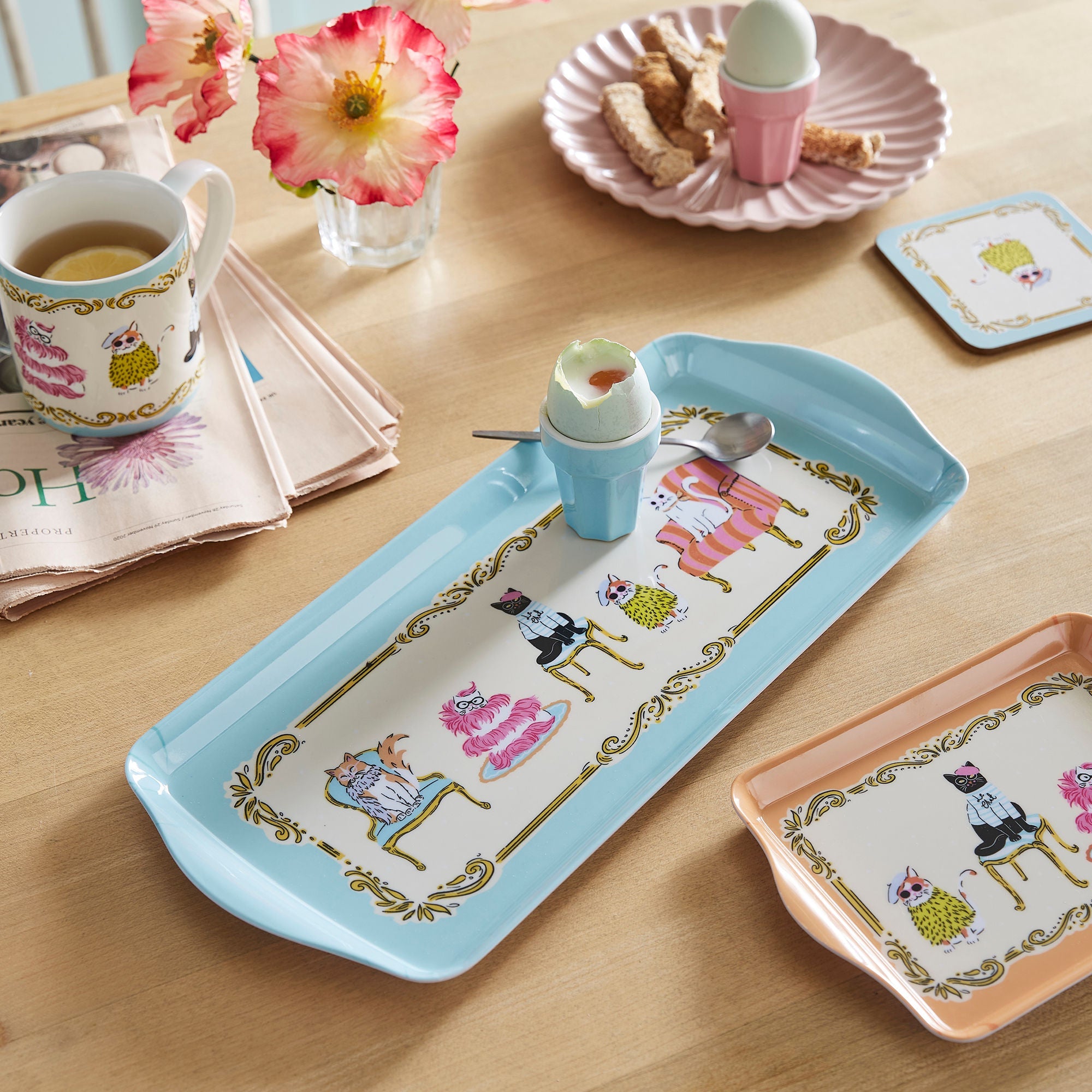 Ulster Weavers Cool Cats Tray - Small One Size in Multi - Tray - Ulster Weavers