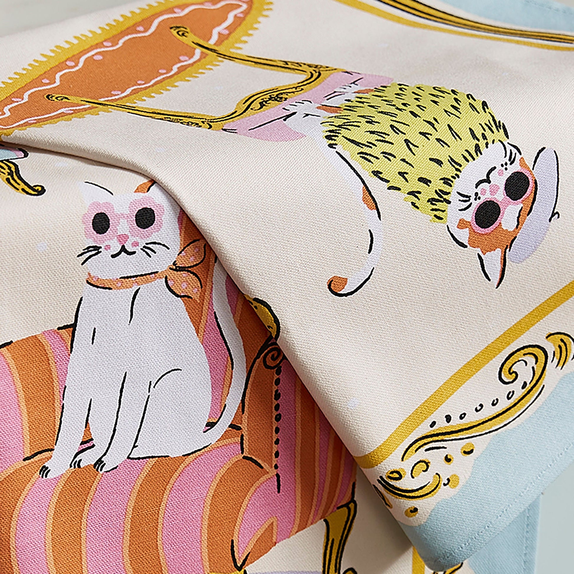 Ulster Weavers Cool Cats Tea Towel - Cotton One Size in Multi - Tea Towel - Ulster Weavers