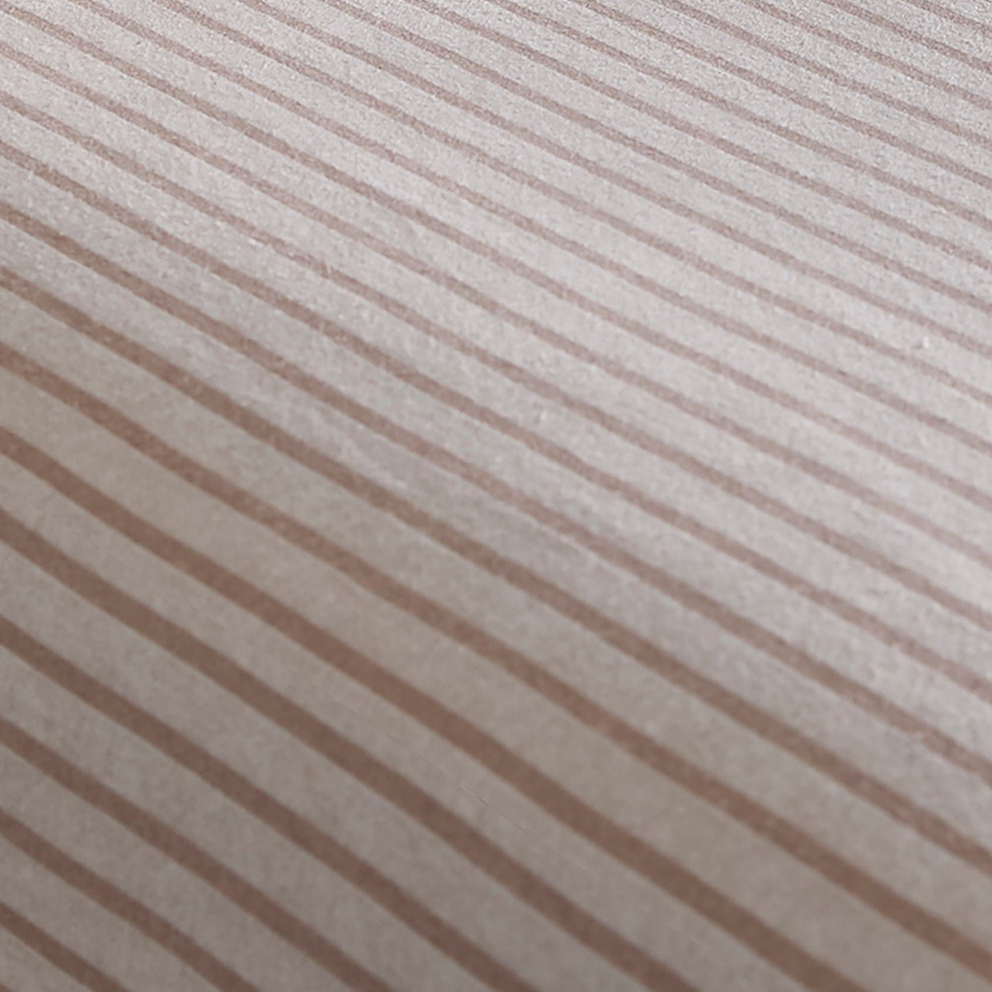Cottage Stripe 28cm Fitted Bed Sheet in Natural - 28cm Fitted Bed Sheet - D & D